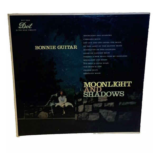 Bonnie Guitar Moonlight And Shadows (Vinyl, 1957) Dot DLP 3069 Good+ LP Record - Picture 1 of 9